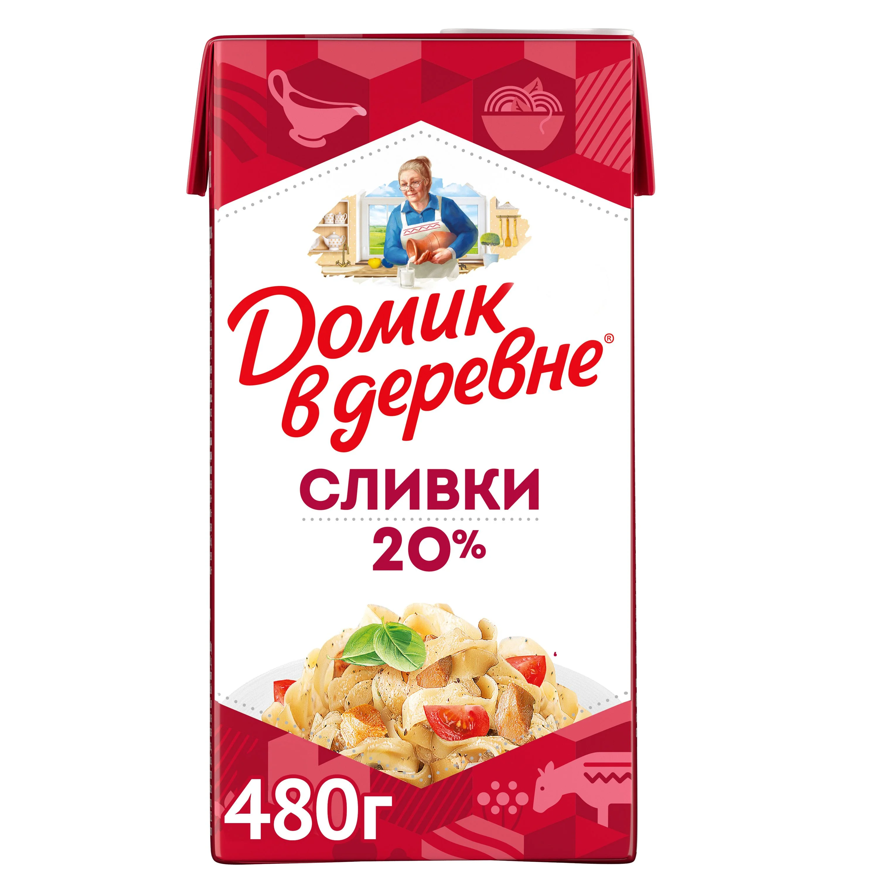 Сливки 20% домик в деревне 480гр