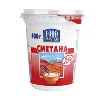 Сметана президент 20% 400гр