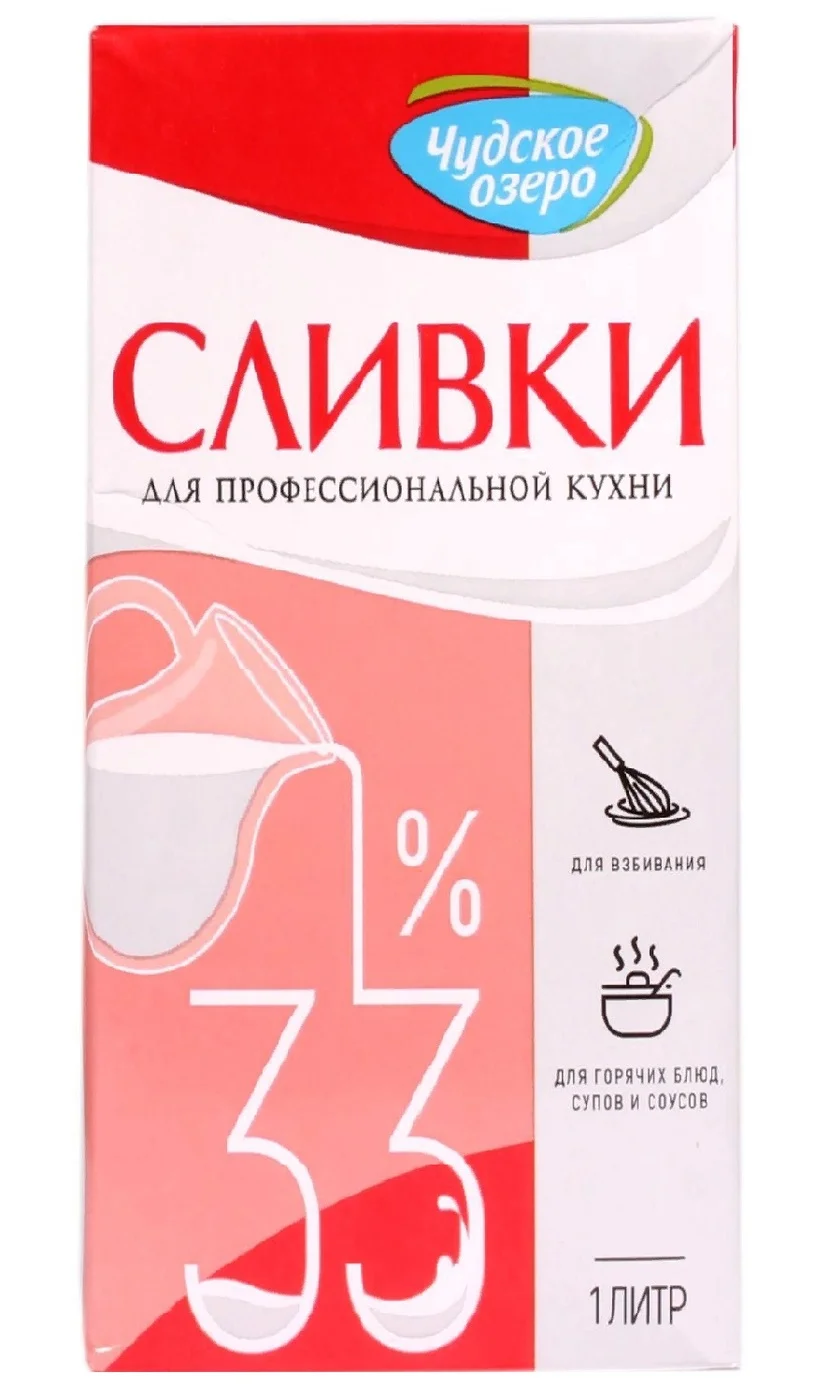 Сливки чудское озеро 1л