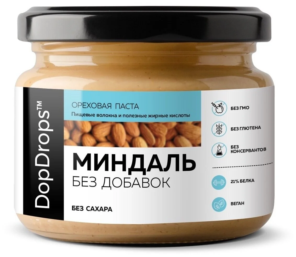 Ореховая паста миндаль 250гр