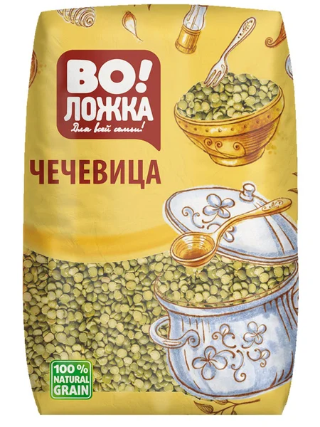 Чечевица зеленая воложка 800гр