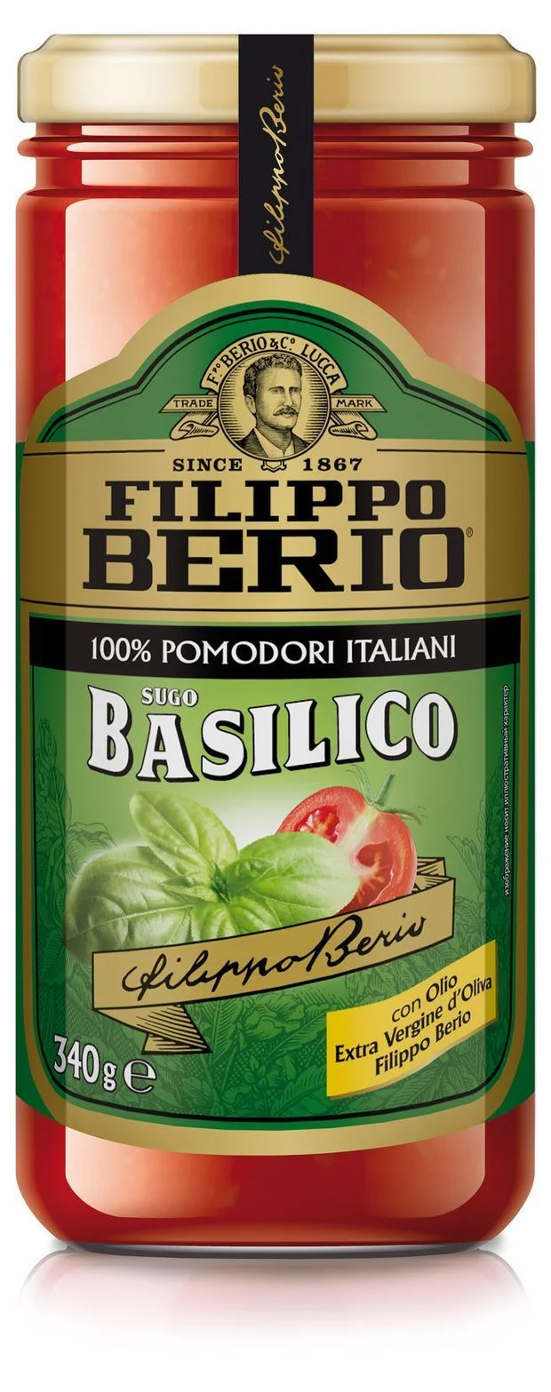 Филиппо берио томатный соус с базилик 340гр