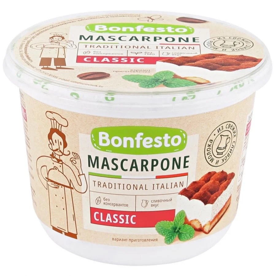 Сыр маскарпоне бонфесто 500гр