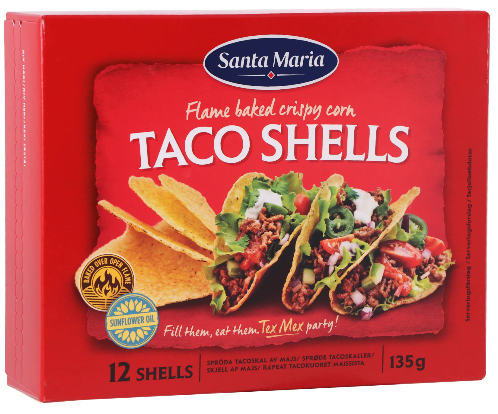 Тако шелс 12шт санта мария 135гр